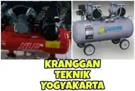 (KRANGGAN TEKNIK)kompresor angin 4 hp pake dinamo listrik tidak bising