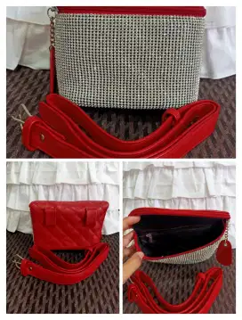 Tas pinggang glitter