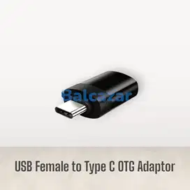 USB Female to Type C OTG Adaptor Handphone Smartphone Tablet Android