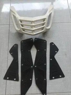 Cover lampu belakang n max warna putih net