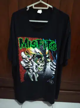 KaosT-shirt Motif Group Band Misfits Vintage 1998 Made In El Salvador