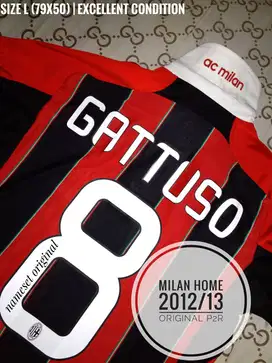 Jersey Milan Home 2012/13 Original P2R Techfit