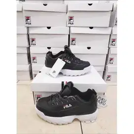 Sepatu Fila Disruptor 2 Korea Hitam Putih Wanita