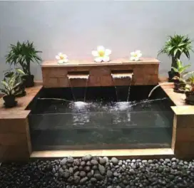 Kolam dan filter minimalis koi