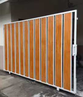 Pintu pagar. Pintu gerbang Lipat. Dorong. Sleding. Railing tangga dll