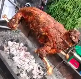 Kambing guling Az-zahra bumbu rempah