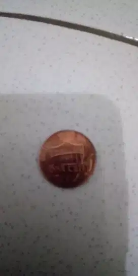 Mata uang united states of america; ONE CENT; tahun 2016,chat via WA
