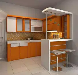 kitchen set meja tv almari pakaian rak buku partisi kantor dapur bar