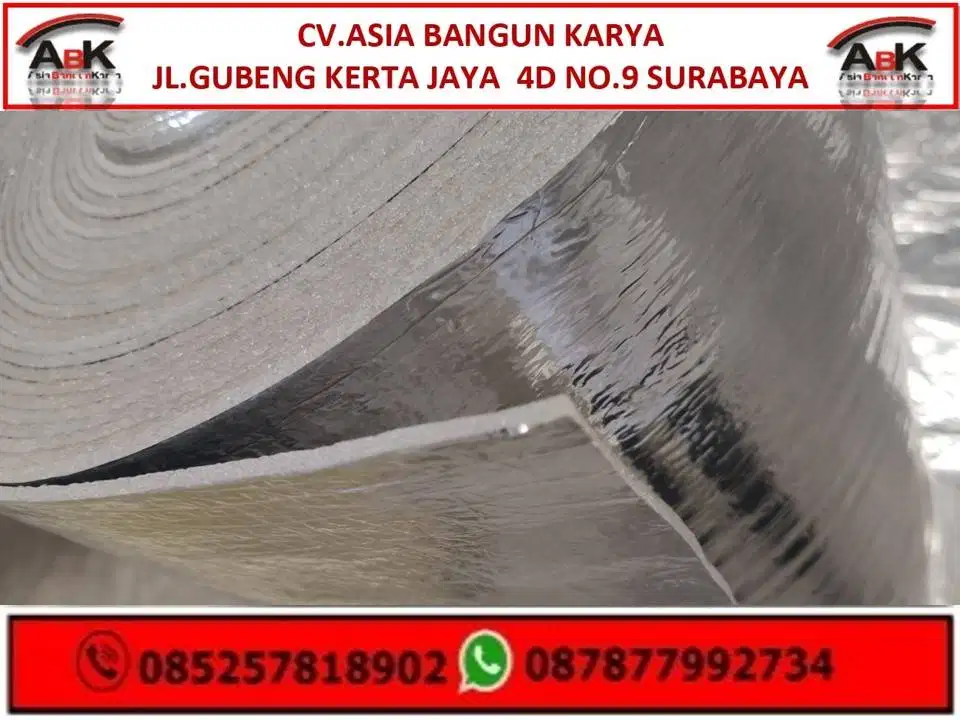 ALUMUNIUM DOUBLE FOAM MERK INDO FOIL ADA JASA PASANG HARGA BEDA