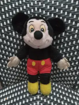 Boneka Mickey Mouse vintage langka ori Tokyo Disneyland made in Japan