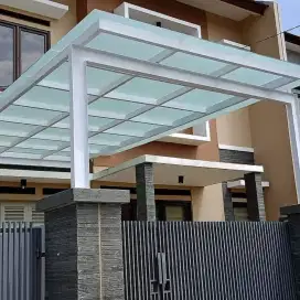 Kanopy atap kaca murah berkualitas