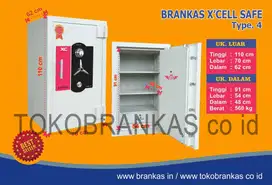 Brankas XCELL siz 4 Brangkas Lemari besi TINGGI 125 cm Safety CASH Box