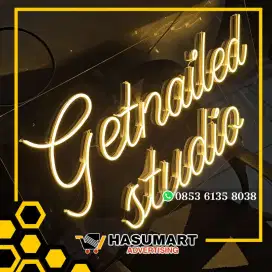 Custom Lampu Neon Sign / Neon Flex / Huruf Timbul / Letter Sign