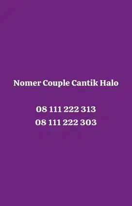 Nomer Cantik Couple Halo Telkomsel