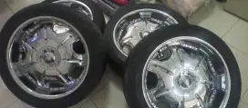 Dijual velg chrome BMW Baccarat R20 ring 20