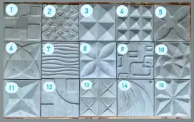 Wall panel beton dinding 3d