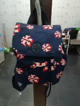 PRELOVED: TAS TORY BURCH NYLON PRINTED FLAP BACKPACK