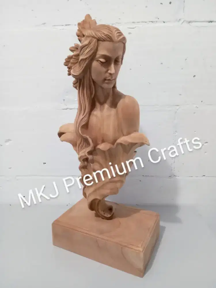 High quality patung kayu mahony