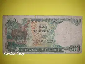 Uang Kuno 1988 500 Rupiah