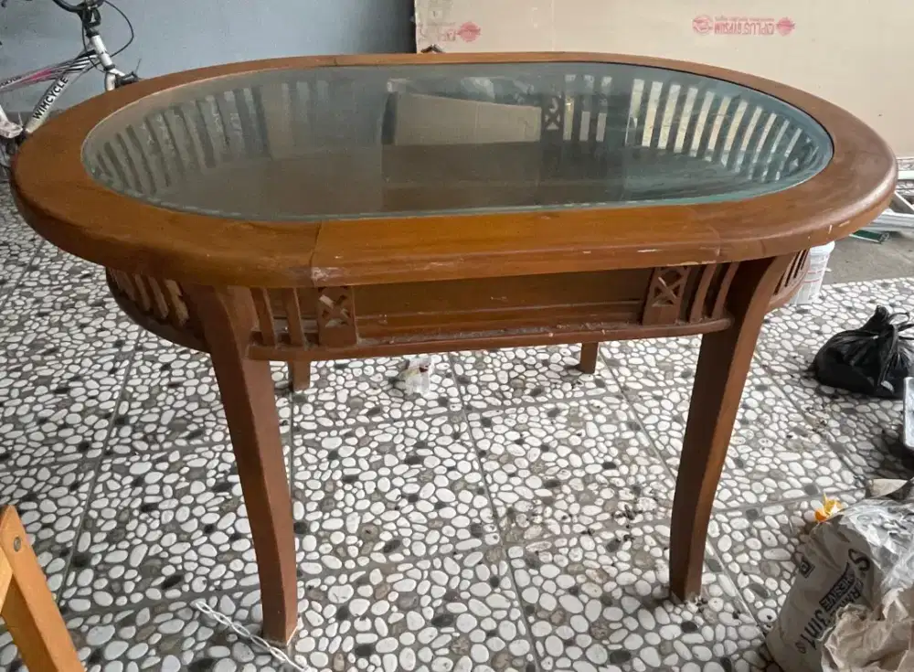 Jual[Second] KURSI + MEJA MAKAN ++ JATI MUDA(INFORMA)