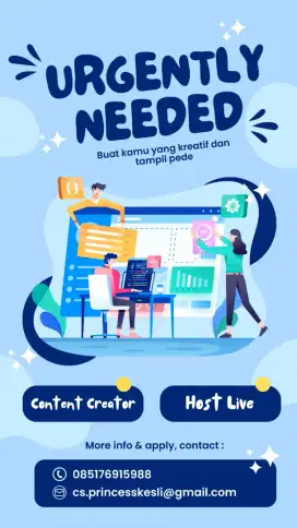 HOST LIVE STREAMING & KONTEN KREATOR