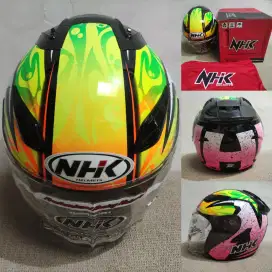 Nhk r1 double visor karel Abraham fire size L