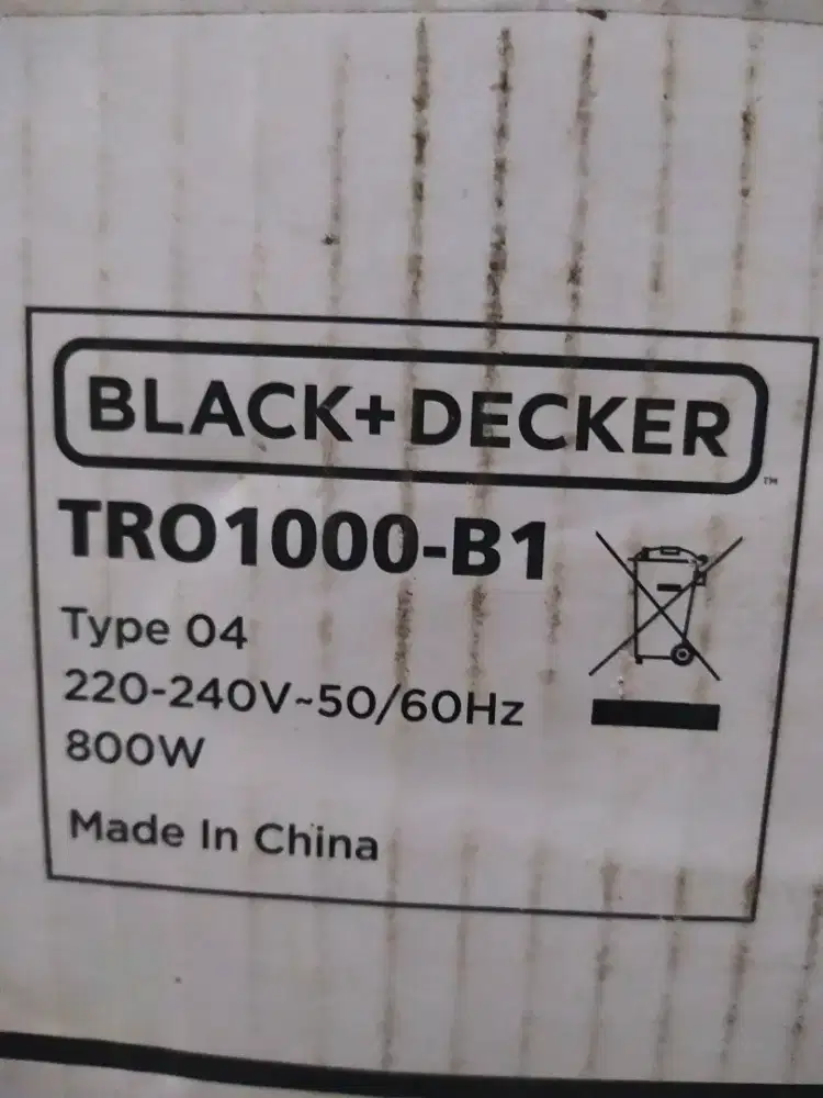 Toaster Oven BLACK + DECKER TRO1000-B1.