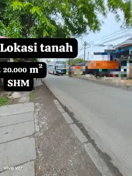 Di jual tanah strategis pinggir jalan