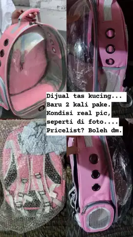 Tas kucing pink