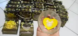 mangkok souvenir pernikahan plus box & kartu ucapan Terimakasih
