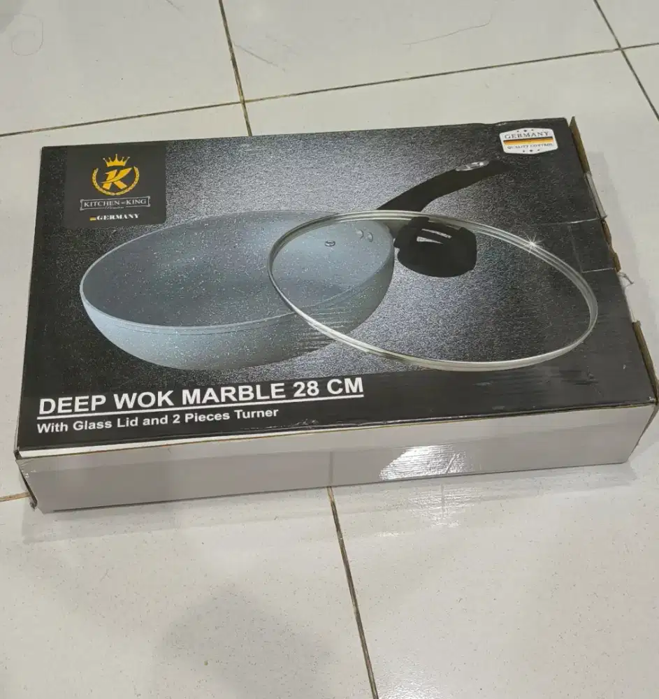 Jual Deep Wok Marble 28 cm