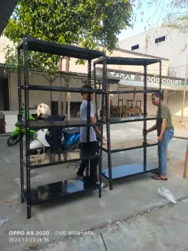 Jual rak besi siku lubang