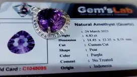 NATURAL AMETHYST /KECUBUNG UNGU LIONTIN