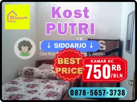 INFO KOST KHUSUS PUTRI DI SIDOARJO . HARIAN.MINGGUAN.BULANAN