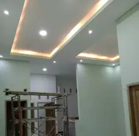Plafon Dan Partisi Gypsum Yang Rapi di Karawang.