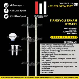 Tiang Net Voli Tanam RTV.T01 | Tiang Volly TANAM Volley Ball
