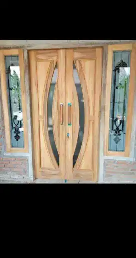 Pintu,kusen,jendela jati & mahoni berkualitaasss