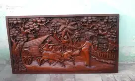 Hiasan Dinding Ukiran Kayu Jati