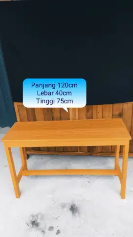 Meja warung ukuran 120x40cm