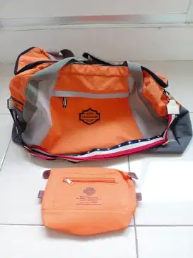 Tas travel Harley Davidson ukuran 55cm (plus pouch)