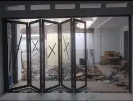 Kusen aluminium pintu jendela dan kaca