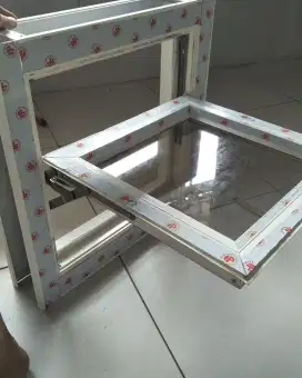 Kusen aluminium pintu jendela dan kaca