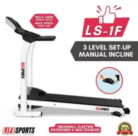 Treadmill Elektrik Lifesports LS 1F / Treadmil rumahan murah