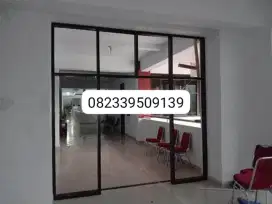 Pintu kaca dan sekat kaca