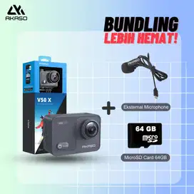 Akaso V50 X V50X Bundle Action Cam 4K 30 FPS Waterproof With Remote