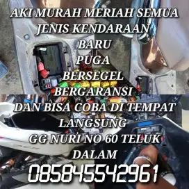 Aki MM (murah meriah) baru besegel bergaransi resmi