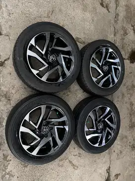 Paket velg r15,pcd 4x100 ,et 40,6jj,for yaris,agya,sigra,ayla,dll