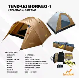 Tenda tendaki borneo 4