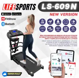 Treadmill Elektrik 3 fungsi Lifesports LS 609N / LS609N murah