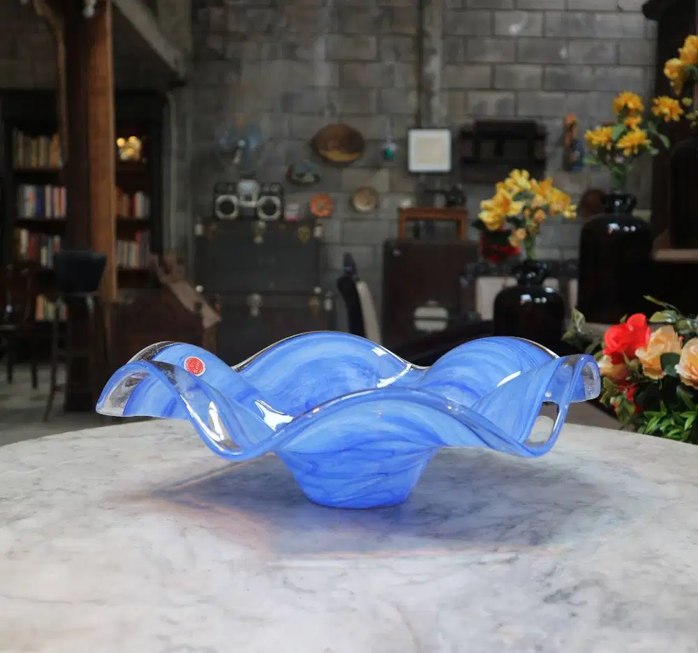 Piring Buah Krsital/Lavorazione Arte Murano Made in Italy